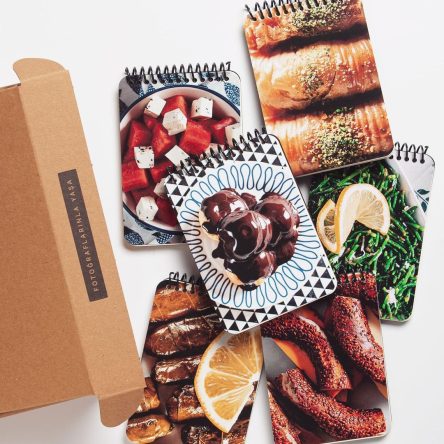 yemek fotoğraflı defterler